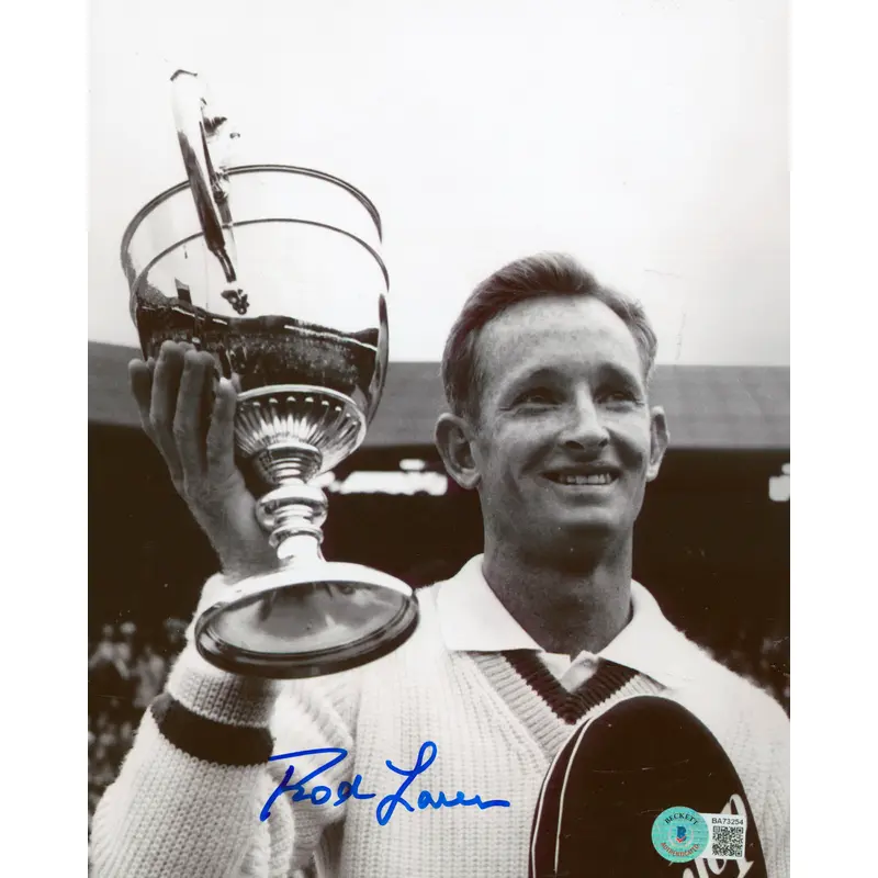 Rod Laver Authentic Signed 8x10 Black & White Photo Autographed BAS #BA73254