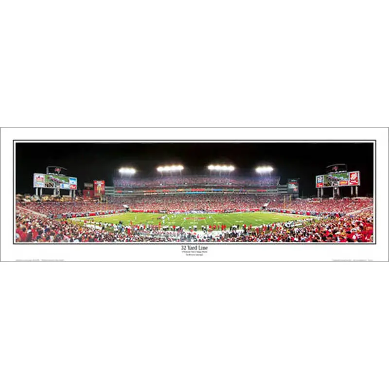 Tampa Bay Bucs "32 Yard Line" Raymond James Stadium Panorama - Everlasting Images