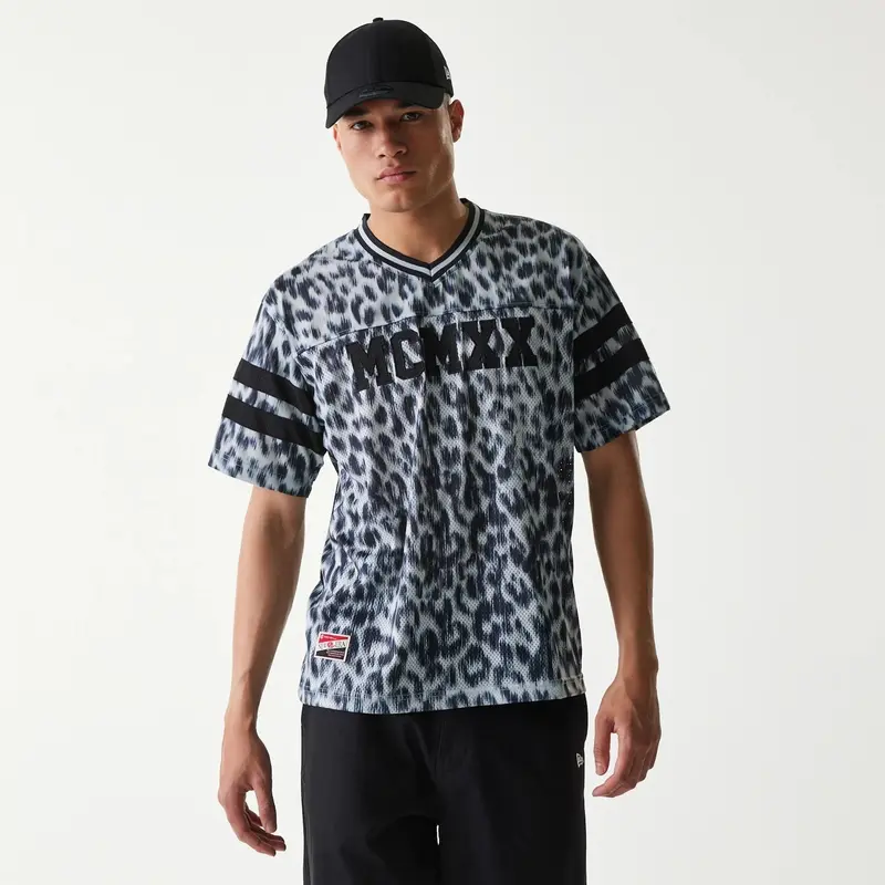 New Era Retro Sports Grey Mesh Jersey