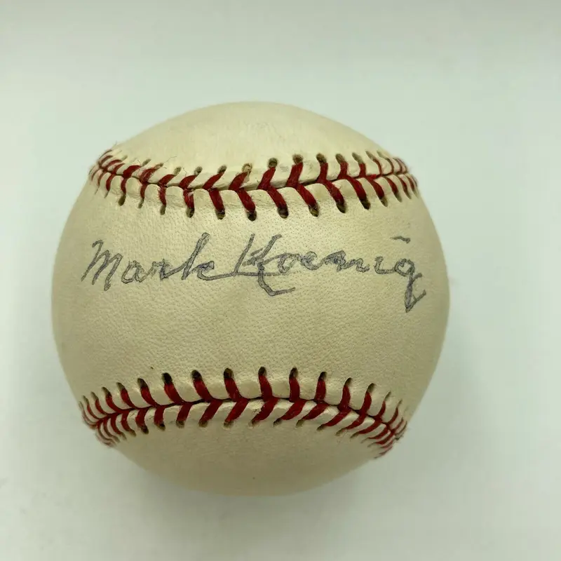 RARE Mark Koenig Single Signed Baseball 1927 NY Yankees JSA LOA