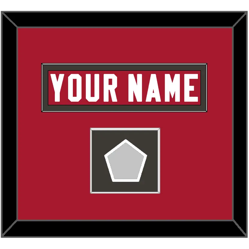 Tampa Bay Nameplate & Super Bowl LV Jersey Patch - Home Red - Single Mat 2