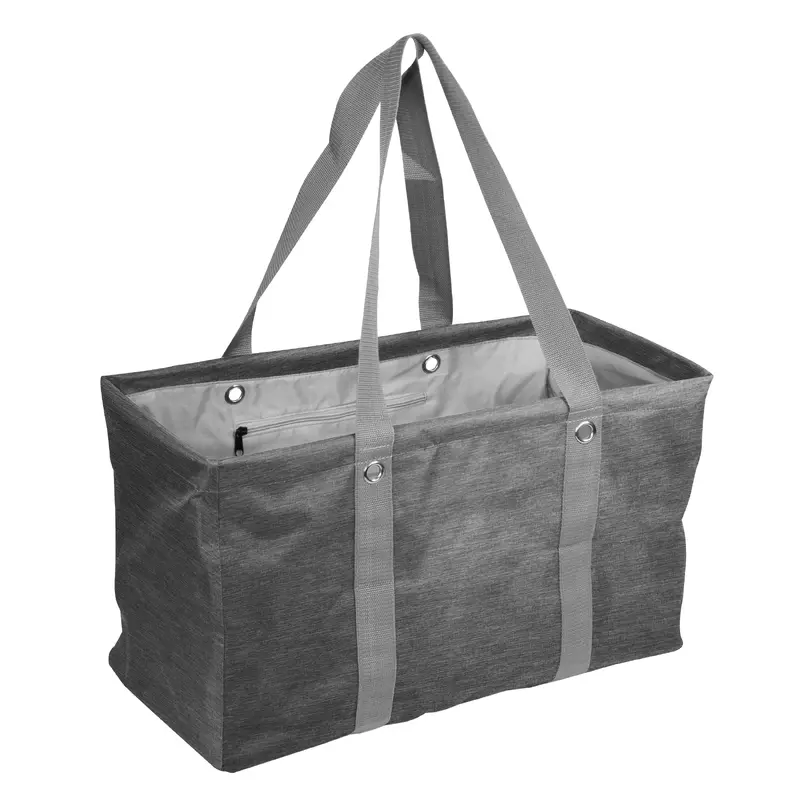 Plain Charcoal Crosshatch Picnic Caddy