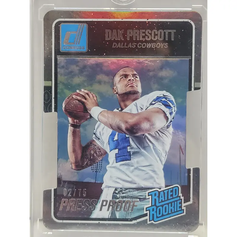 Dak Prescott 2016 Donruss Rookie Press Proof Die-Cut #2/75