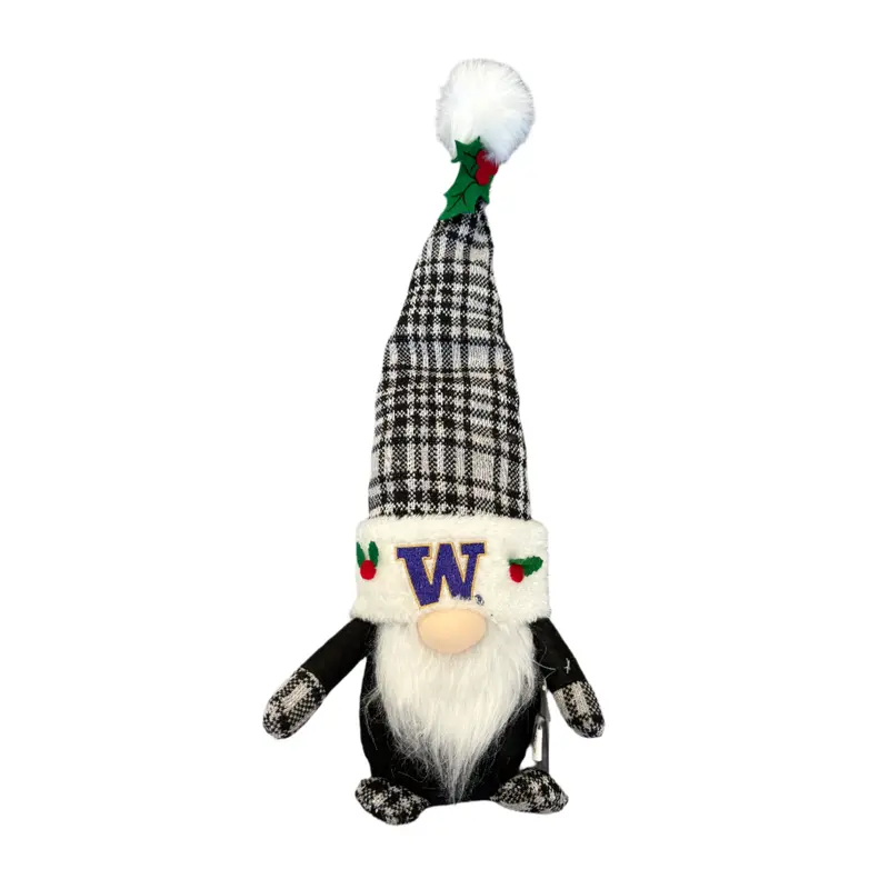 Foco University of Washington 18" Plaid Plush Gnome
