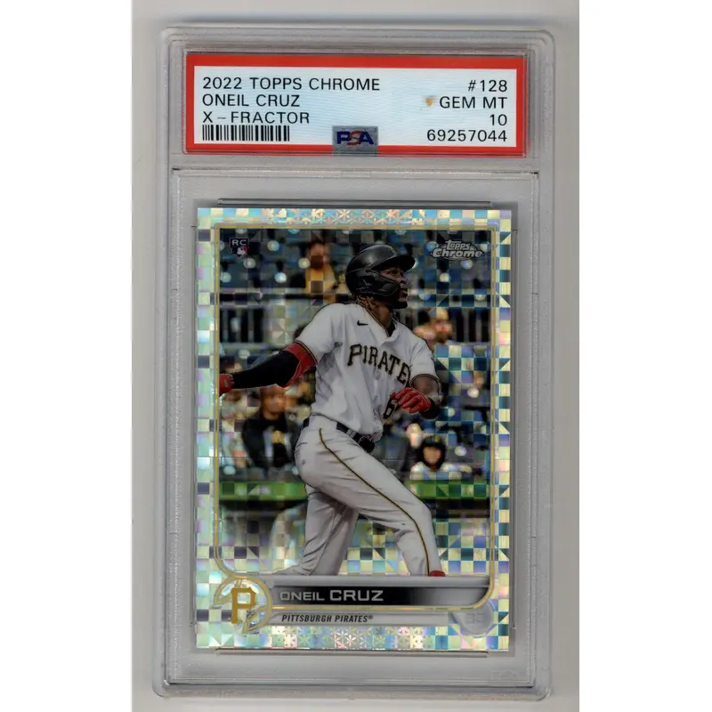 Oneil Cruz 2022 Topps Chrome X-fractors #128 PSA 10 Gem Mint