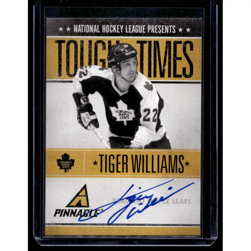2010-11 Panini Pinnacle - Tough Times Autographs - Tiger Williams #TW