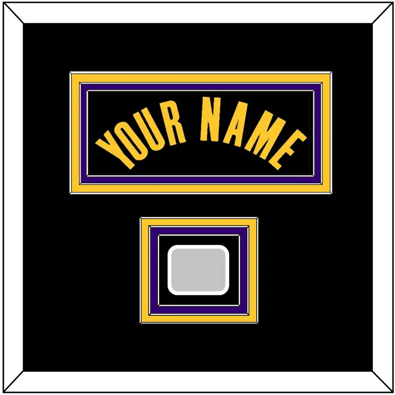 Los Angeles Name & Trophy Patch - Black Earned (2020-2021) - Triple Mat 2