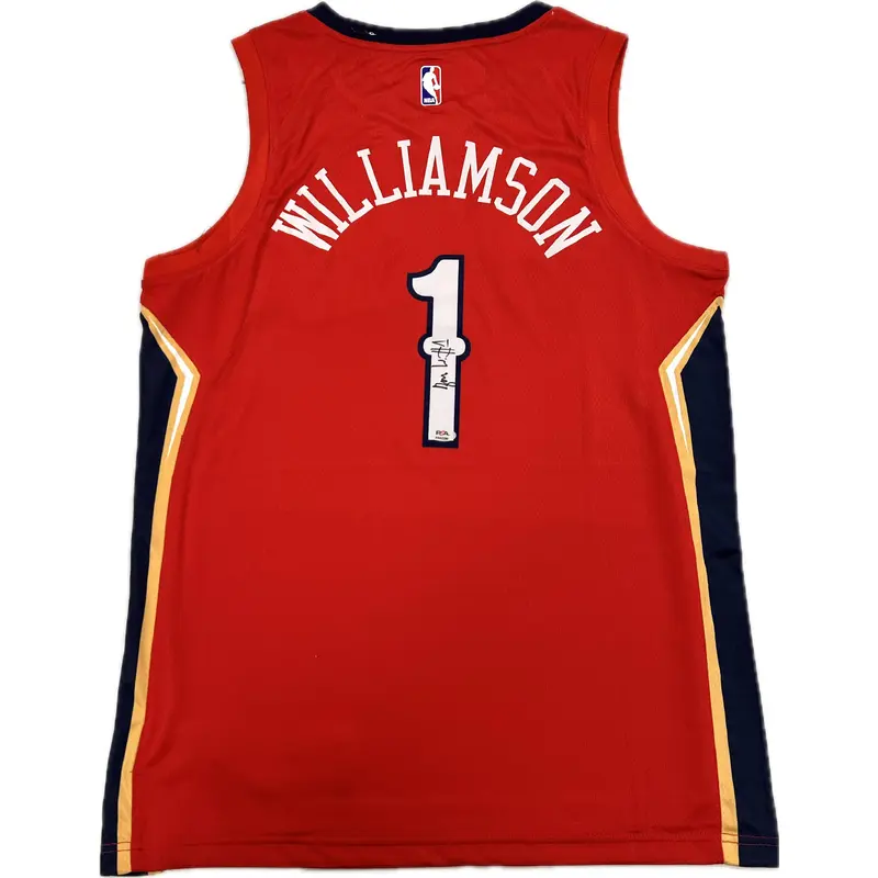 Zion Williamson Signed Jersey PSA/DNA Duke Autographed Pelicans