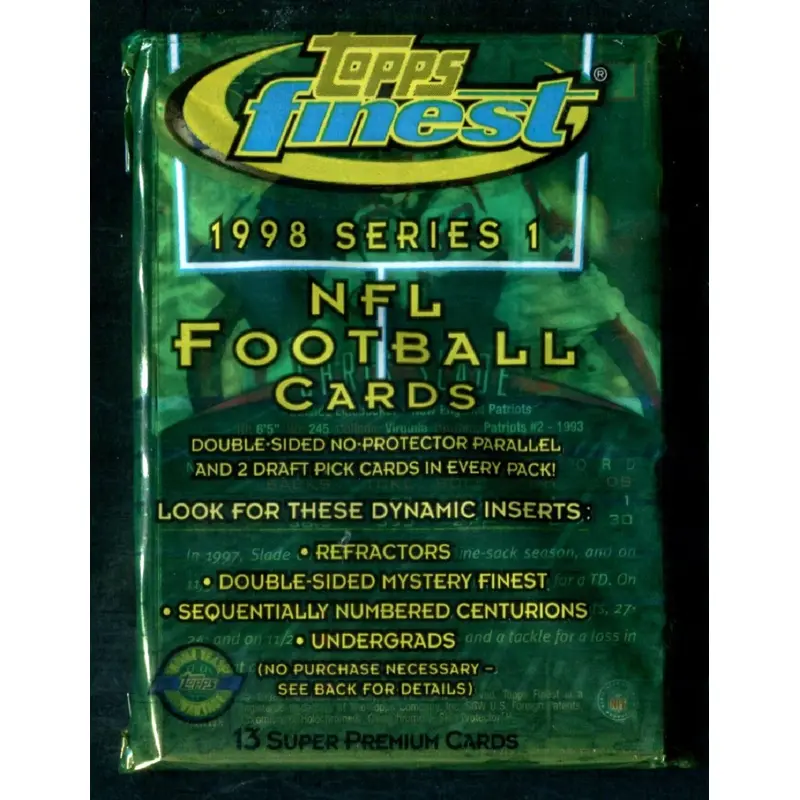 1998 Topps Finest Football Unopened Series 1 Jumbo Pack (HTA) (13)
