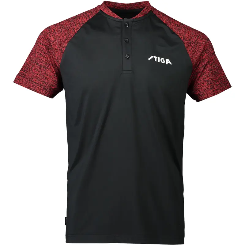 Cosco STIGA T Shirt TEAM Black/Red | KIBI Sports