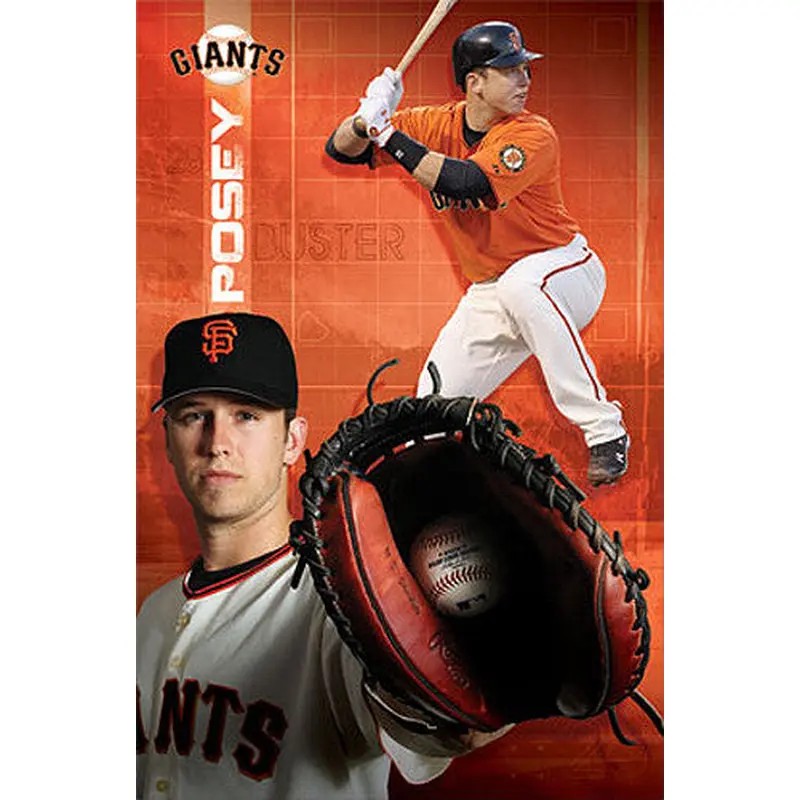 Buster Posey "Catch and Smash" San Francisco Giants Poster - Costacos 2012