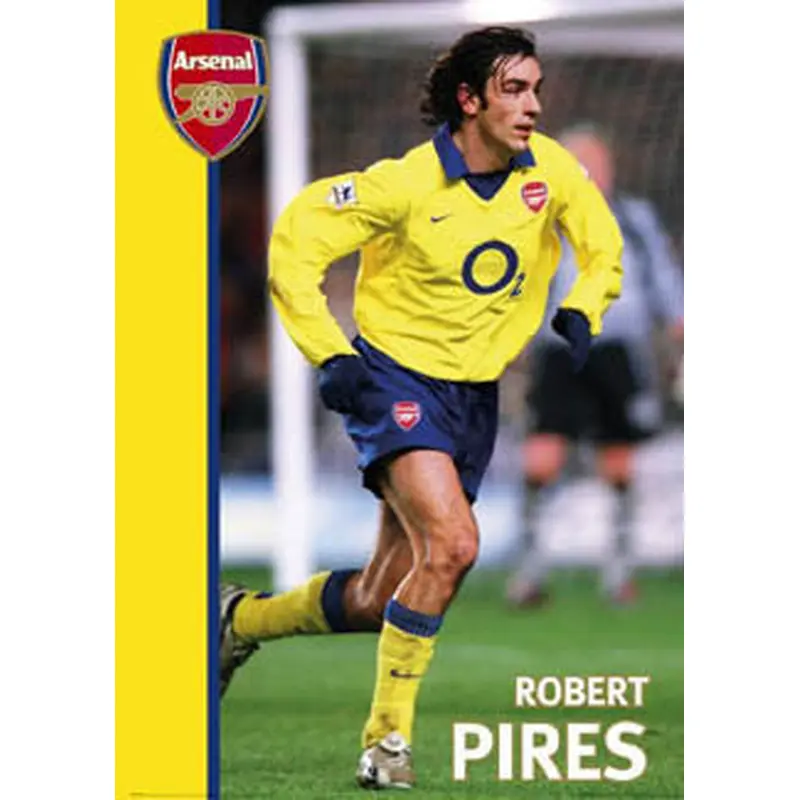 Robert Pires "Road Warrior" Arsenal FC Poster - GB 2004