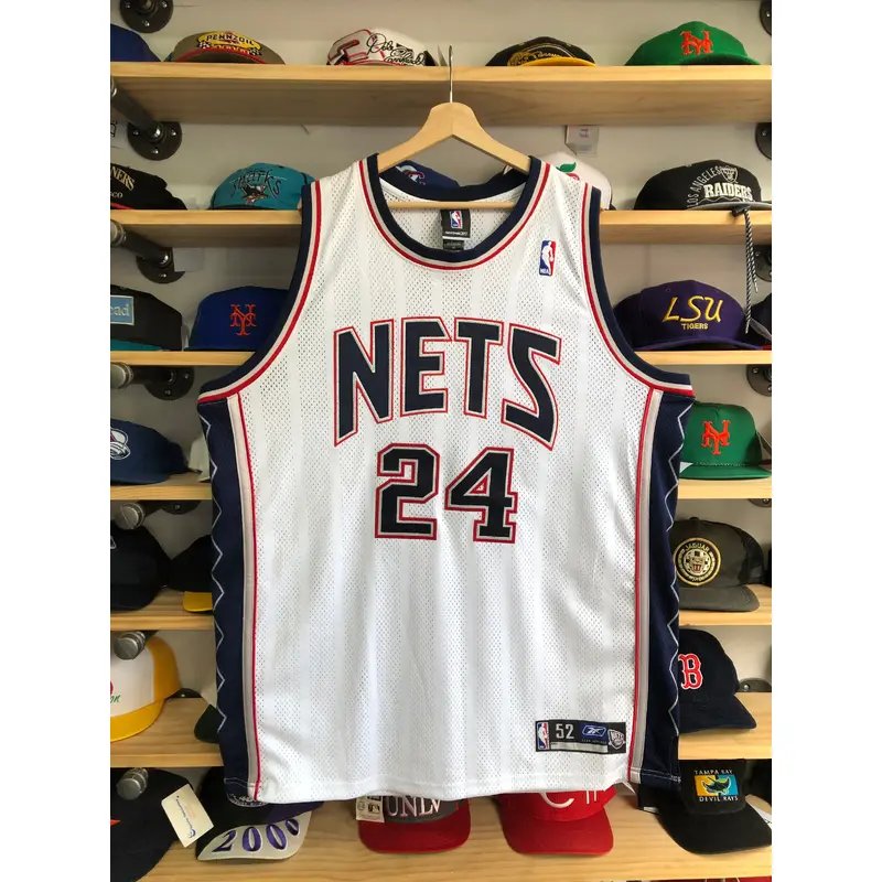Vintage Reebok New Jersey Nets Richard Jefferson Authentic Jersey Size 52/2XL