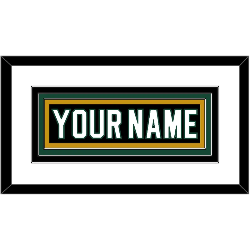 Dallas Nameplate - Road Black (1994-1999) - Triple Mat 1