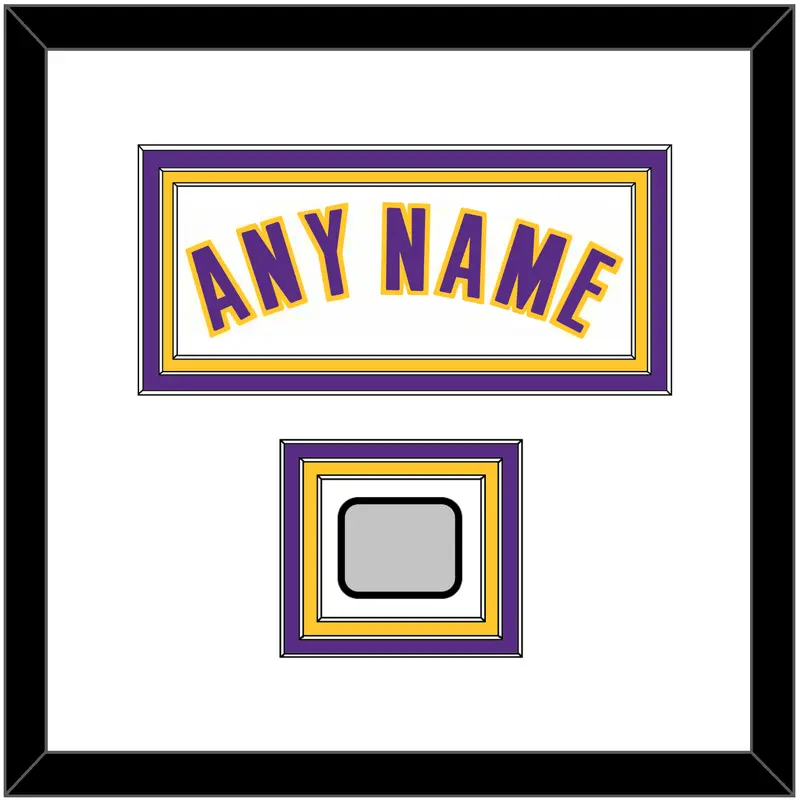 Los Angeles Name & Trophy Patch - Alternate White (2002-2018) - Triple Mat 1