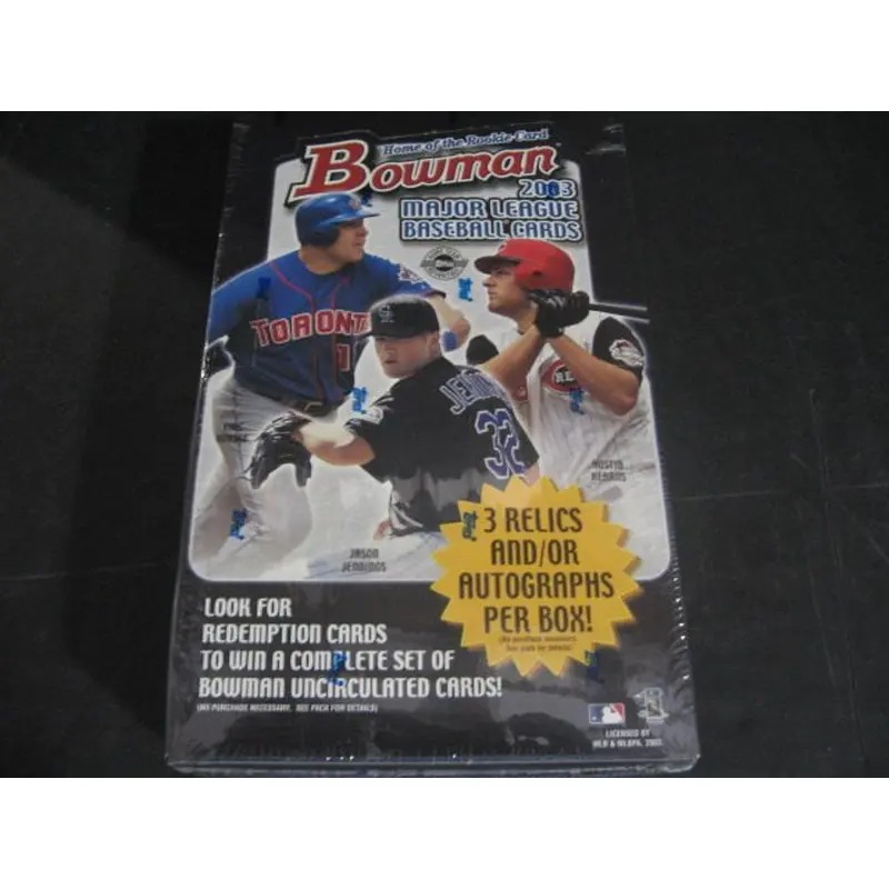 2003 Bowman Baseball Jumbo Box (HTA) (12/21)