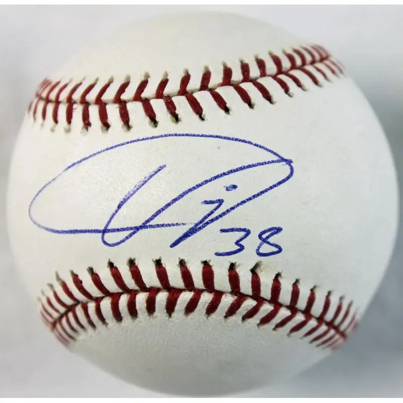 Indians Ubaldo Jimenez Signed Authentic OML Baseball PSA/DNA #Q12152