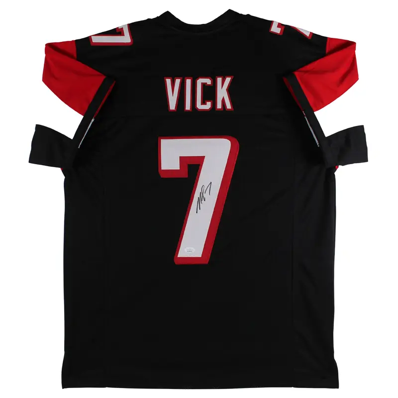 Michael Vick Authentic Signed Black Pro Style Jersey Autographed JSA Witness