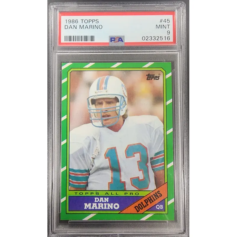 Dan Marino 1986 Topps #45 PSA 9 Mint