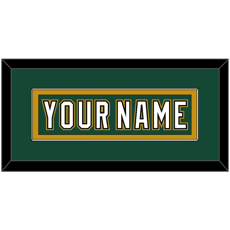 Dallas Nameplate - Alternate Green (1997-1999) - Single Mat 4