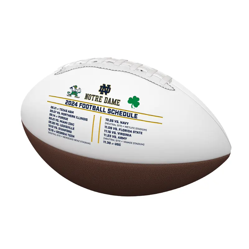 Notre Dame 2024 Schedule Mini Autograph Football