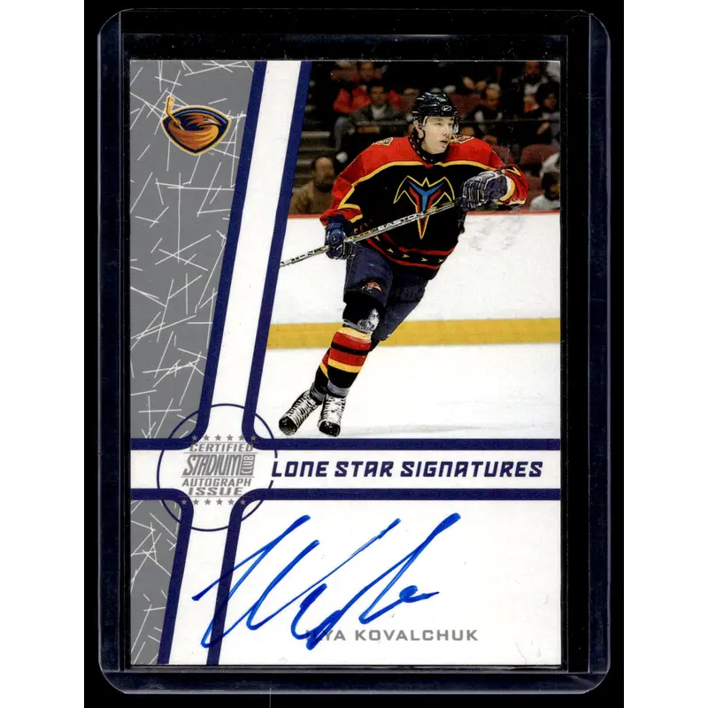 2002-03 Topps Stadium Club - Lone Star Signatures Blue - Ilya Kovalchuk #LS-IK