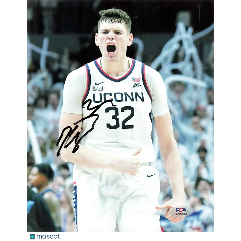 Donovan Clingan Signed 8x10 Photo PSA UCONN