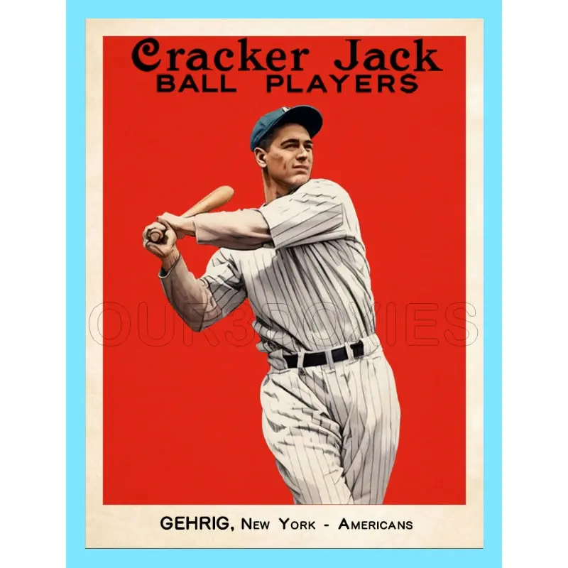 Lou Gehrig 1914 Cracker Jack Custom Card - 3652