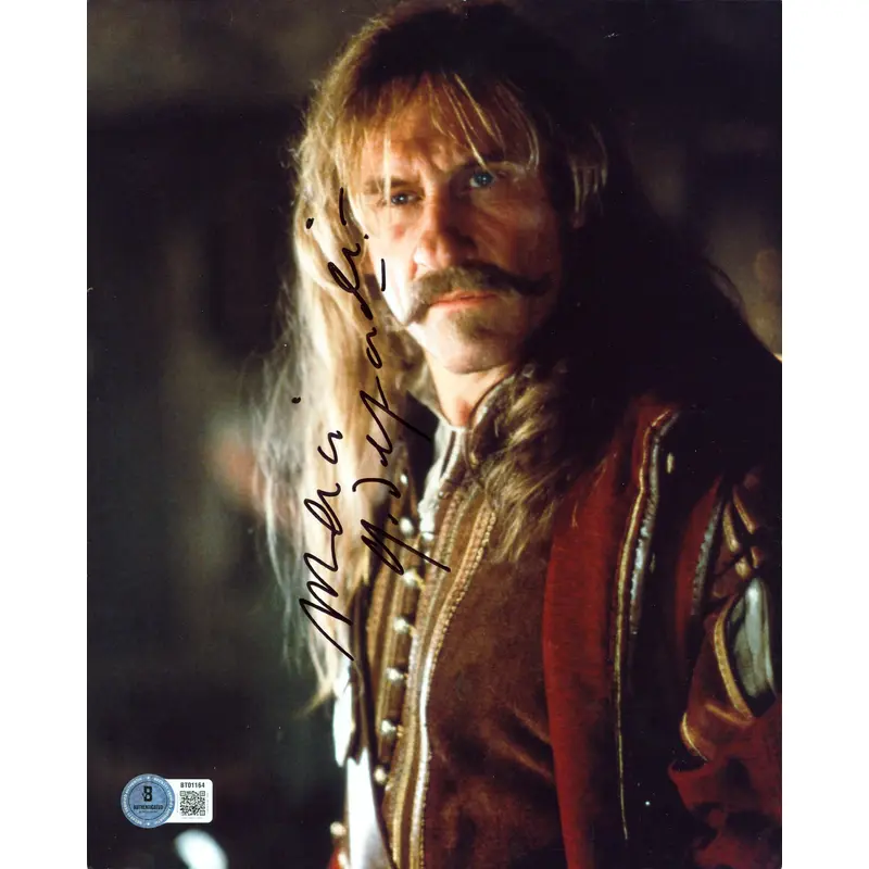 Gerard Depardieu The Man In The Iron Mask Signed 8x10 Vertical Photo BAS BT01164