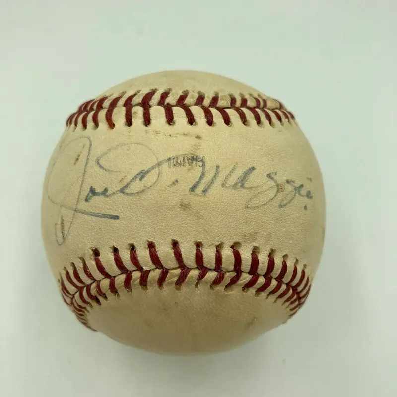 Joe Dimaggio Single Signed Vintage New York Yankees Baseball With JSA COA