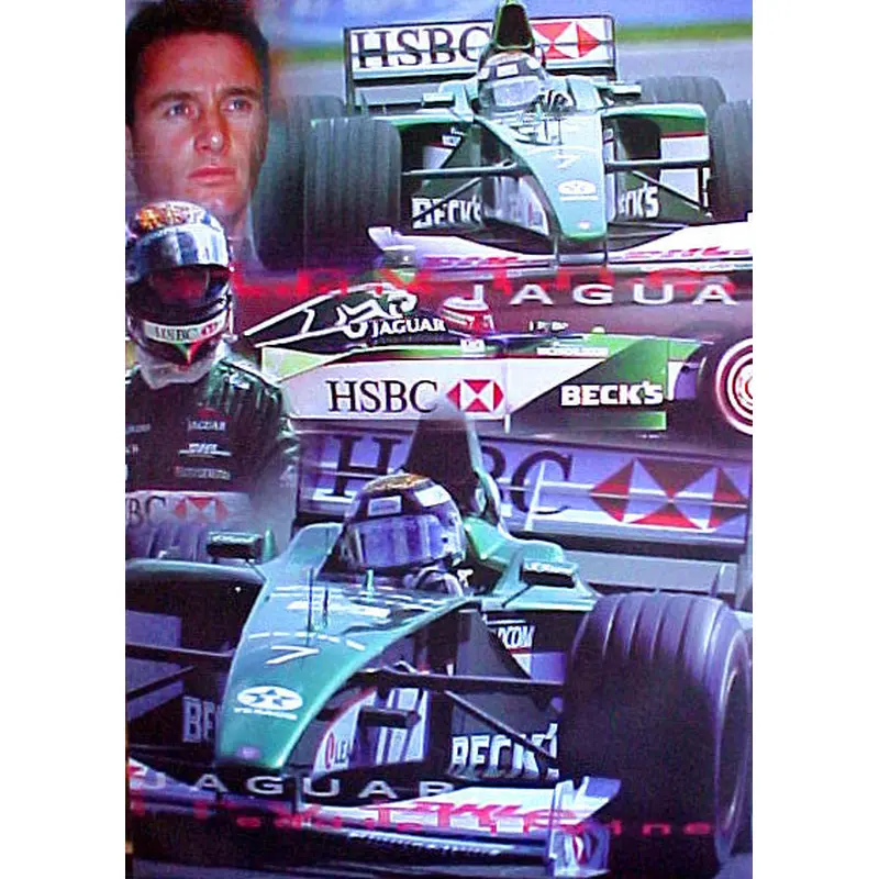 Eddie Irvine Jaguar 2000 Formula 1 Poster - UK Posters