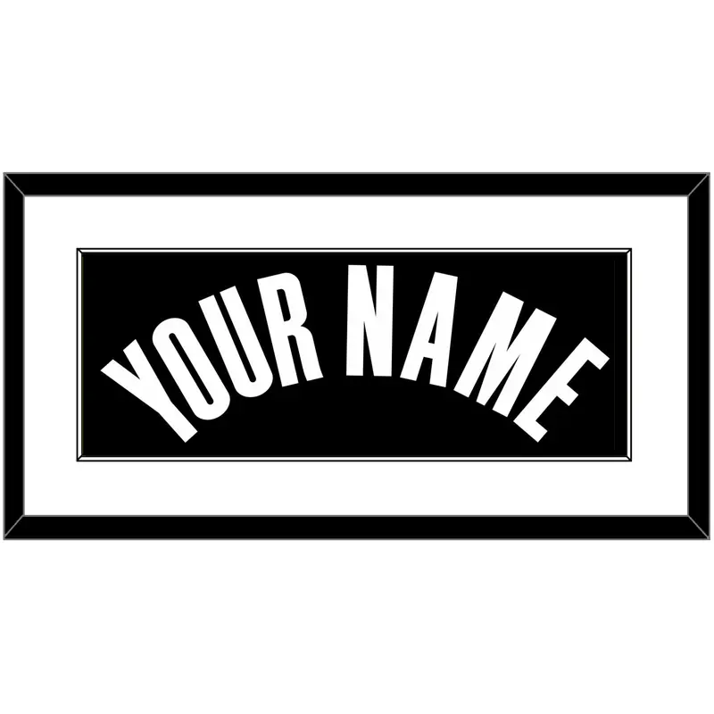 Brooklyn Name - Black Icon - Single Mat 1