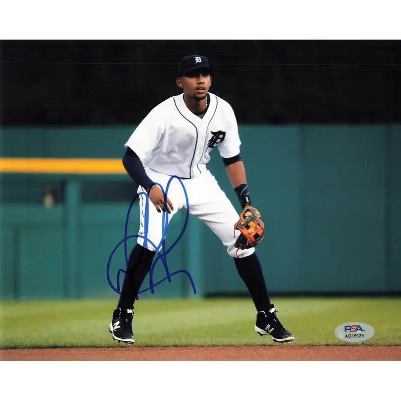 Dixon Machado signed 8x10 photo PSA/DNA Detroit Tigers Autographed