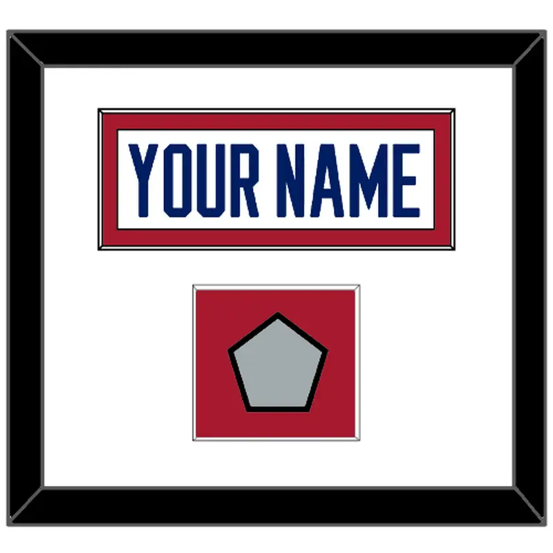 Montreal Nameplate & Stanley Cup Finals Patch - Home White (1984-1997) - Single Mat 1