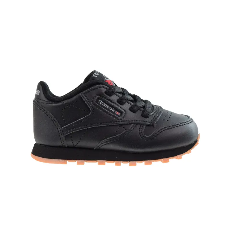 REEBOK INFANT/TODDLER BLACK TENNIS SHOE 1000083370 CL LTHR GX9396