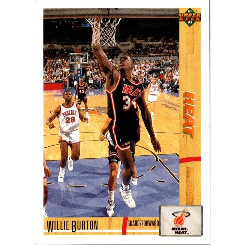 1991 Upper Deck Willie Burton #168