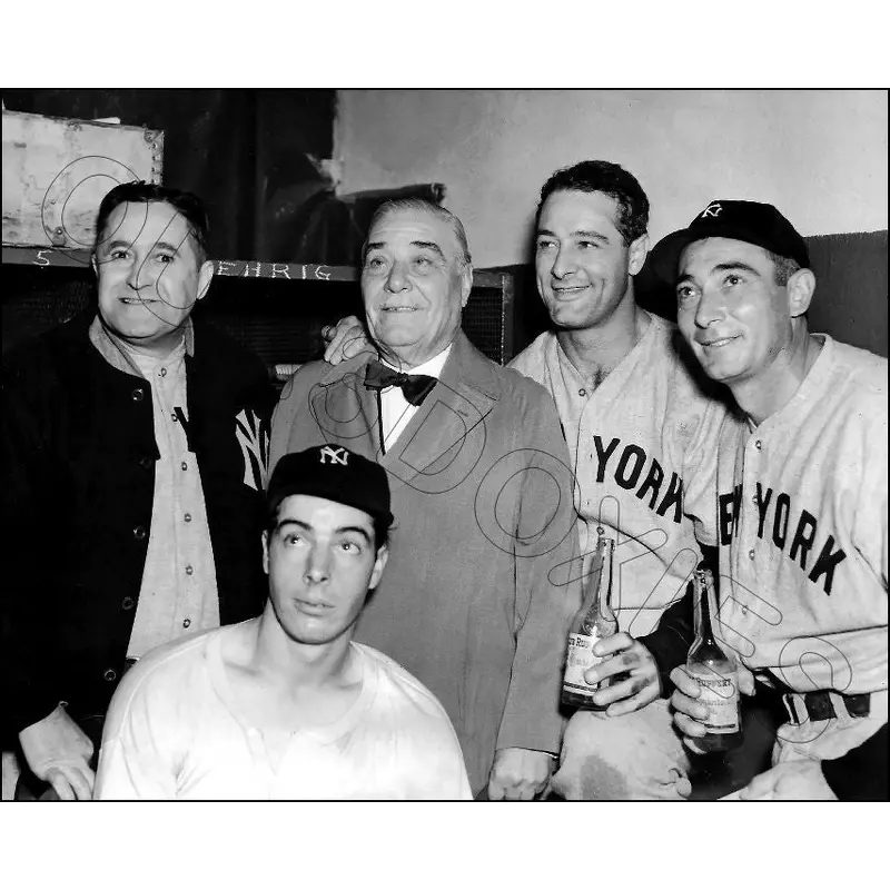Lou Gehrig Joe Dimaggio 8X10 Photo - Ruppert McCarthy Lazzeri 1937 Yankees - 1768