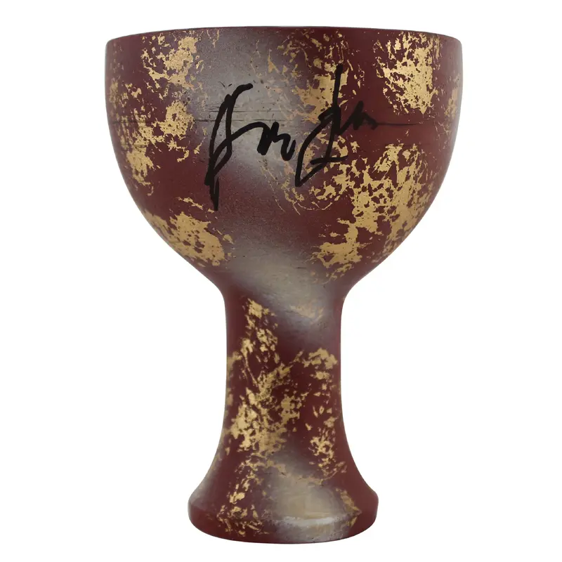 Harrison Ford Indiana Jones Signed 6.5 Inch Holy Grail Golden Chalice Prop BAS