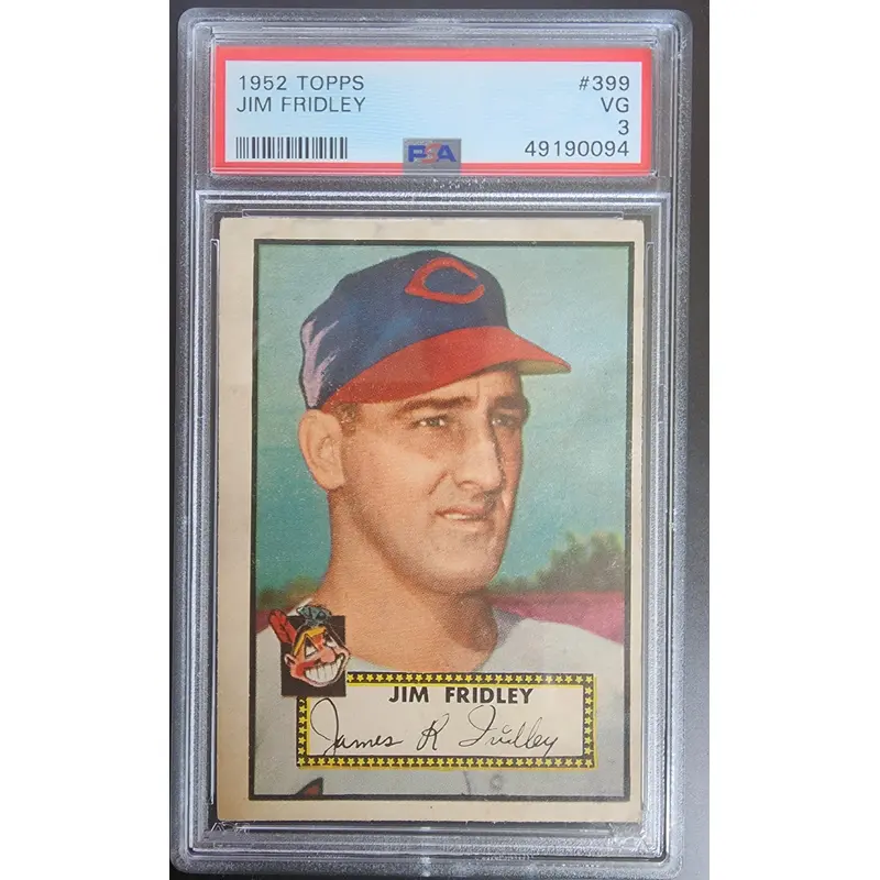 Jim Fridley 1952 Topps #399 PSA 3