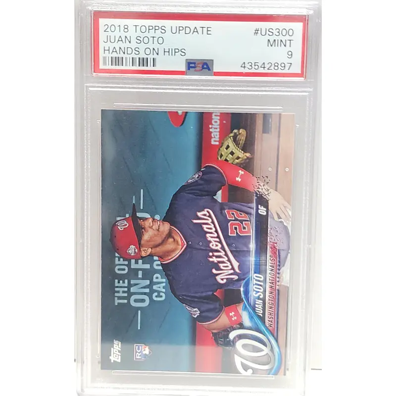 Juan Soto 2018 Topps Update #US300 Hand on Hips SP PSA 9 Mint