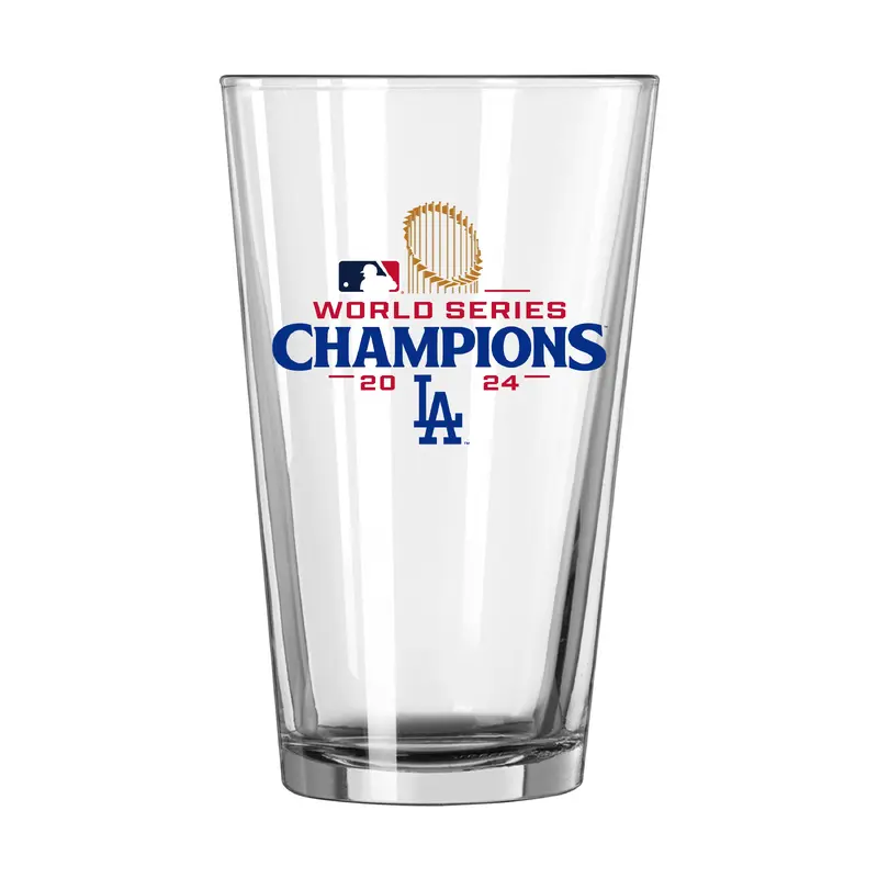LA Dodgers 2024 World Series Champs 16oz Roster Pint Glass