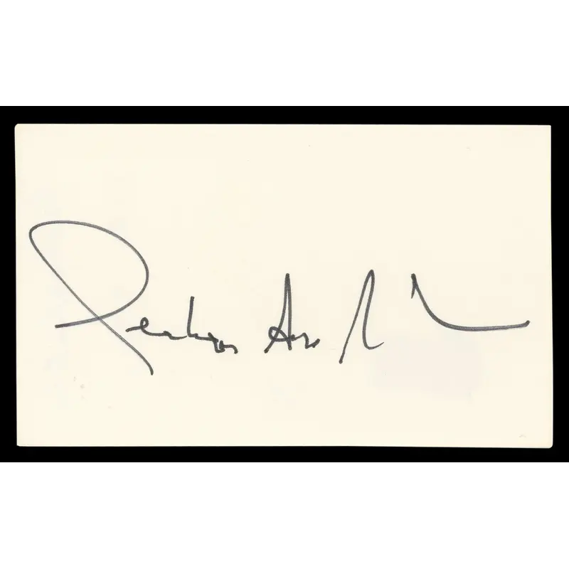 Penelope Ann Miller Carlito's Way Authentic Signed 3x5 Index Card BAS #BL96907