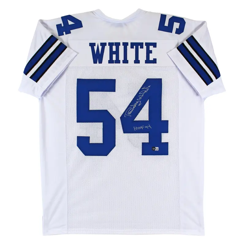 Randy White "HOF 94" Authentic Signed White Pro Style Jersey BAS Witnessed