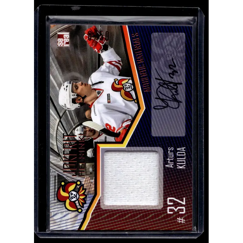 2016-17 Cereal Jokerit Authentic Jersey & Autograph - Arturs Kulda #JOK-JER-A08 /50