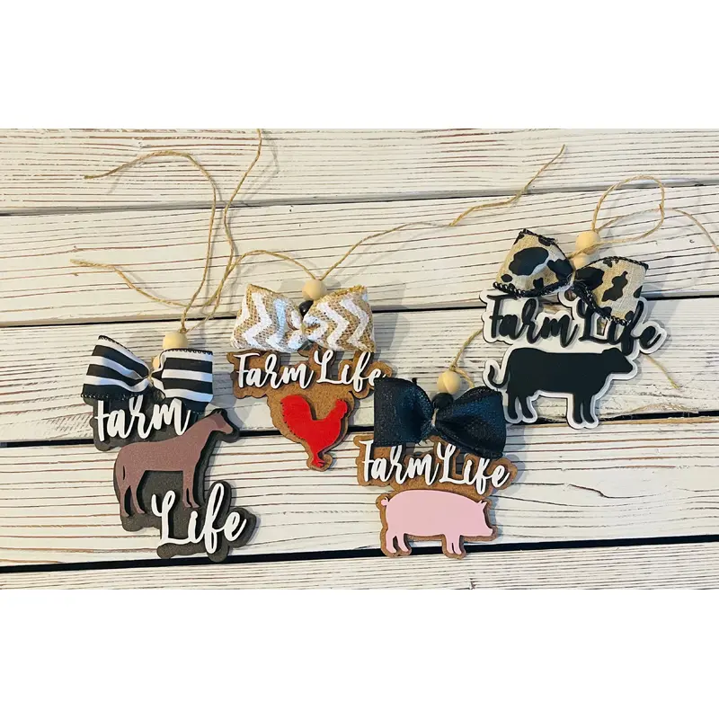 Farm Life Bag Tag/Car Charm