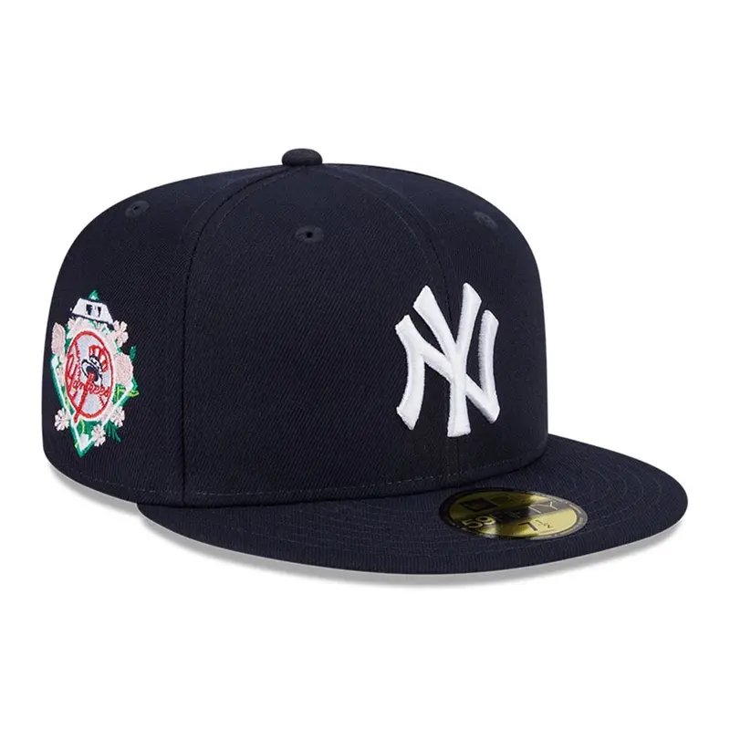 New York Yankees MLB Floral Undervisor Navy 59FIFTY Fitted Cap