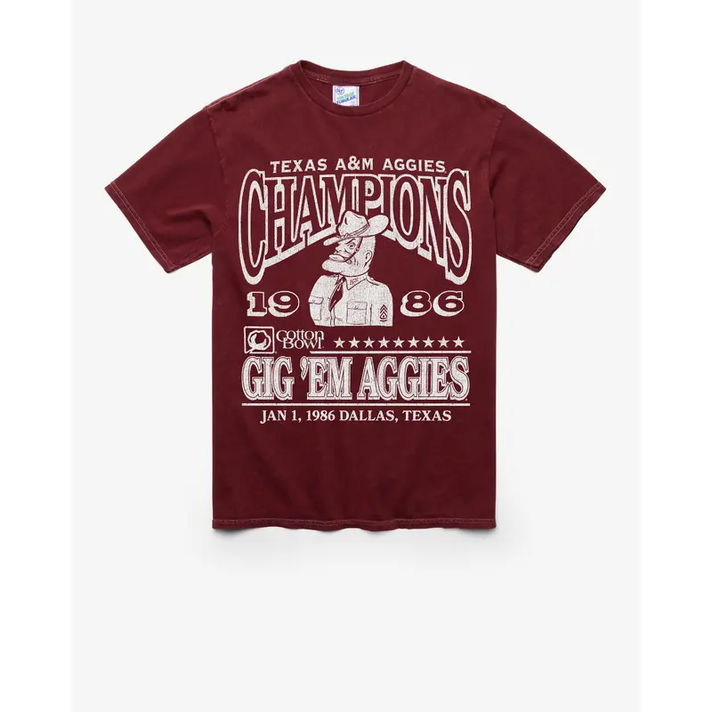 TEXAS A&M AGGIES H-BOWLS MONOCHROME VINTAGE '47 TUBULAR TEE