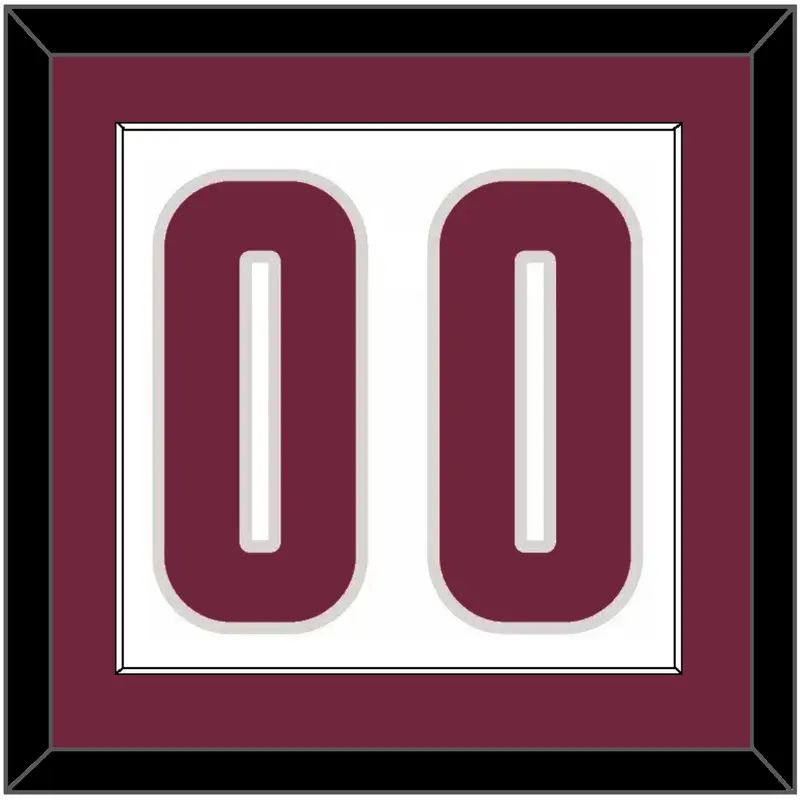 Cleveland Number - Home White (2010-2017) - Single Mat 2
