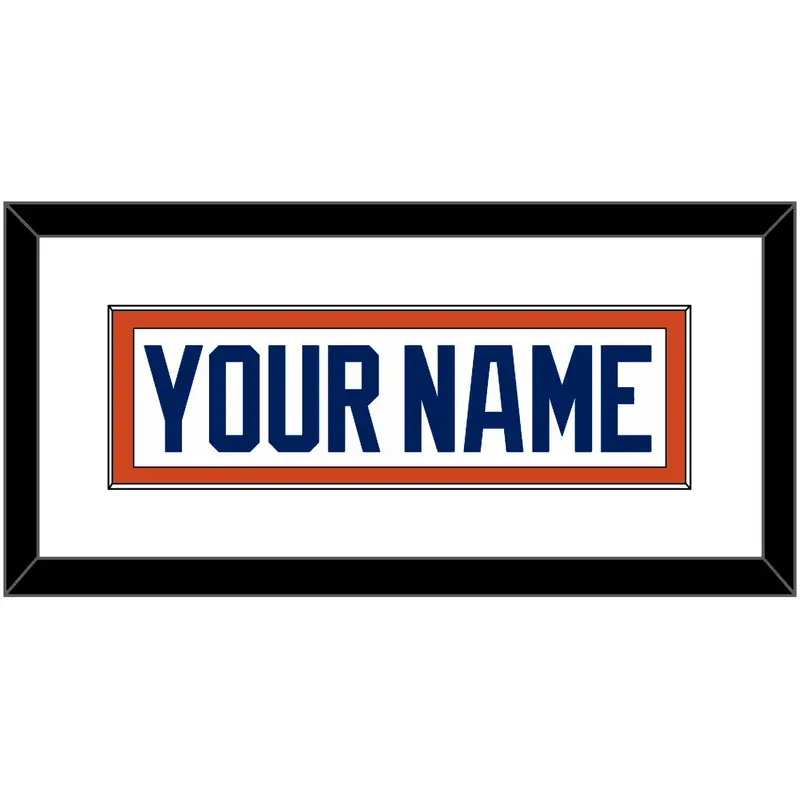 Edmonton Nameplate - Road White - Single Mat 1