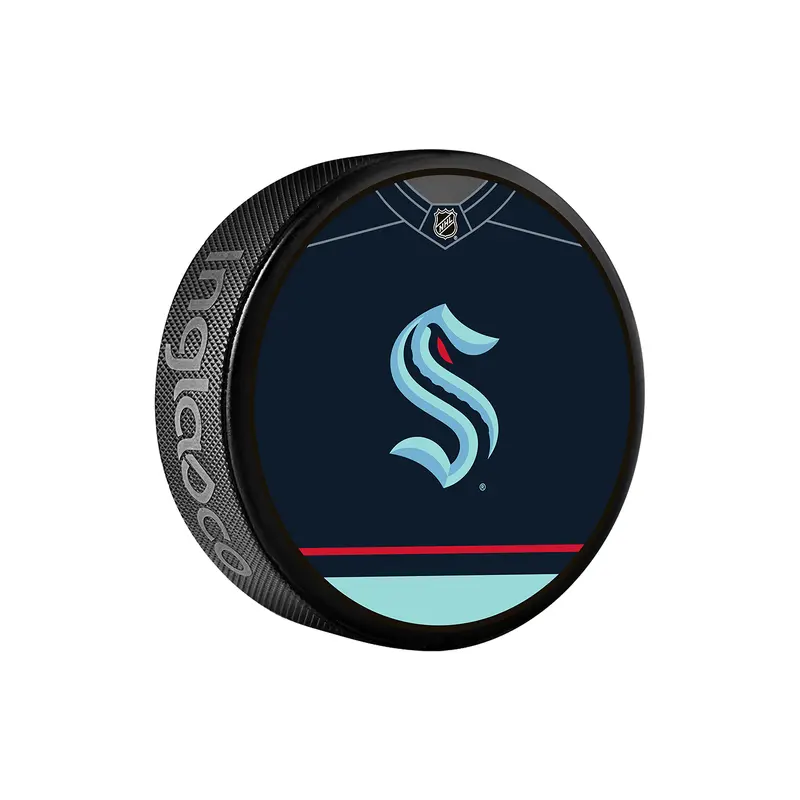 NHL Seattle Kraken Jersey Design Souvenir Collector Hockey Puck